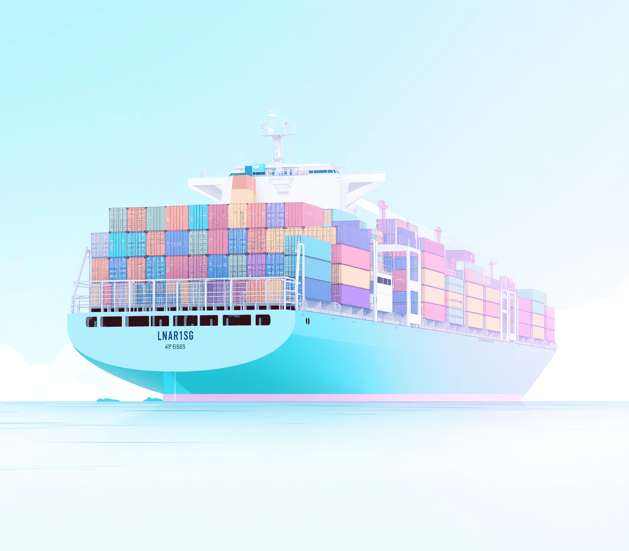 TUI Logistik Cargo Ship Illustration
